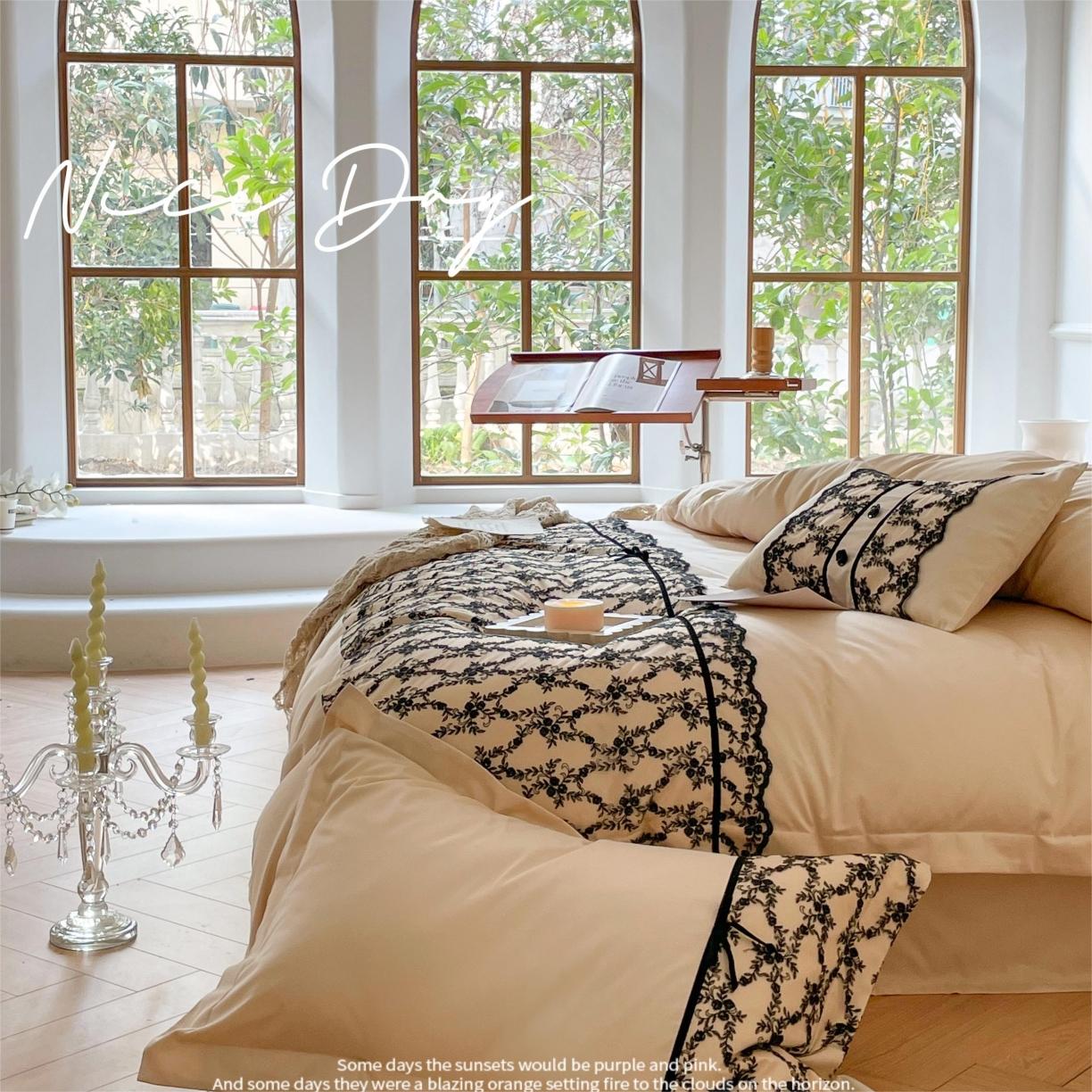 91家纺网 家纺一手货源 找家纺 左视觉创意摄影 法式风样片