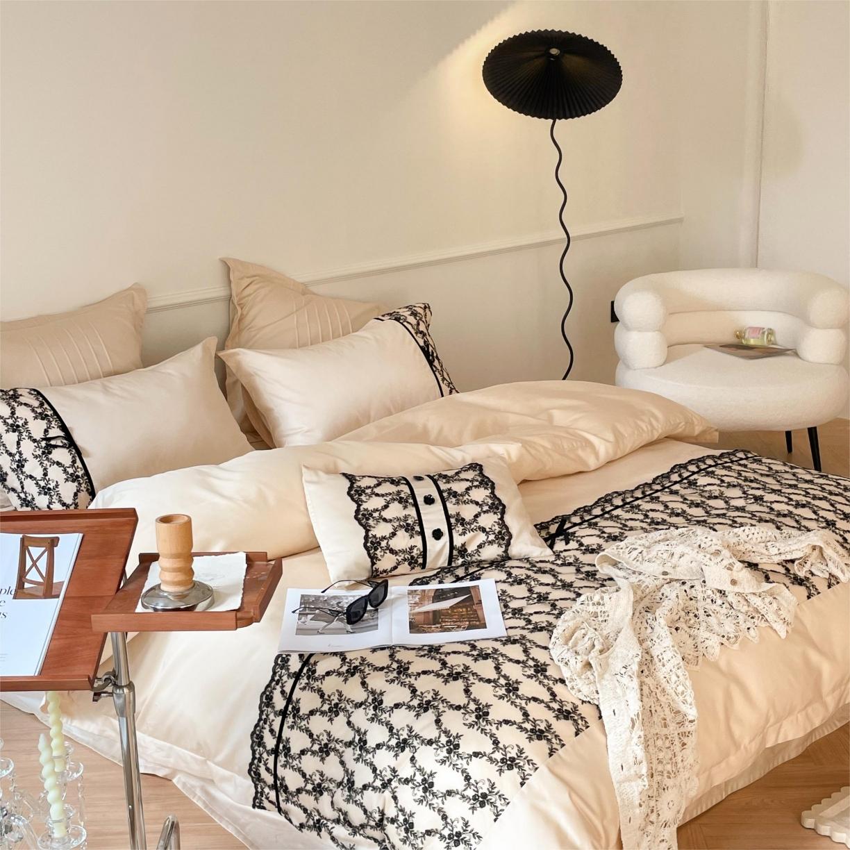 91家纺网 家纺一手货源 找家纺 左视觉创意摄影 法式风样片