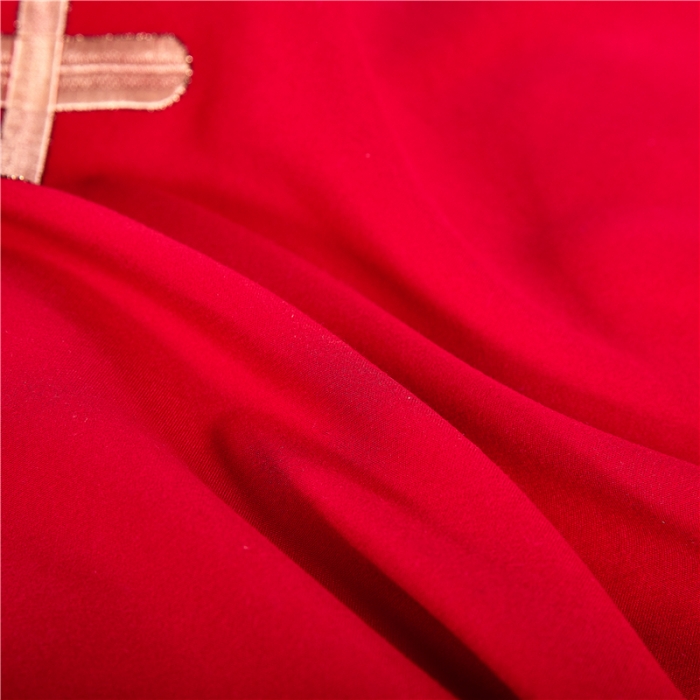 91家纺网 家纺一手货源 找家纺 2025新款亲肤棉绣花刺绣婚庆四件套 喜团圆