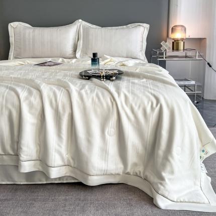 91家纺网 家纺一手货源 找家纺 特价清仓（总）锦禾穗 2025新款60S莱赛尔天丝提花夏被四件套