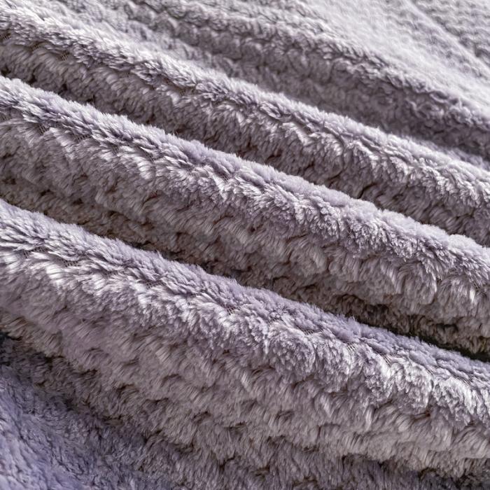 91家纺网 家纺一手货源 找家纺 （总）金来家纺2024菠萝格包边多功能盖毯 雾紫