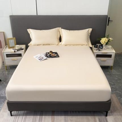 91家纺网 家纺一手货源 找家纺 好阁家纺2023新款100支全棉床笠 奶油芝芝