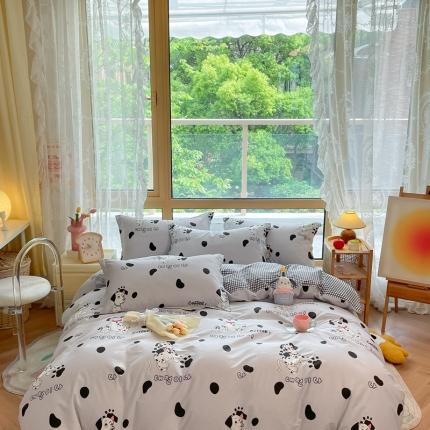 金鑫汇 2023新花型上市喷气面料全棉四件套小可爱