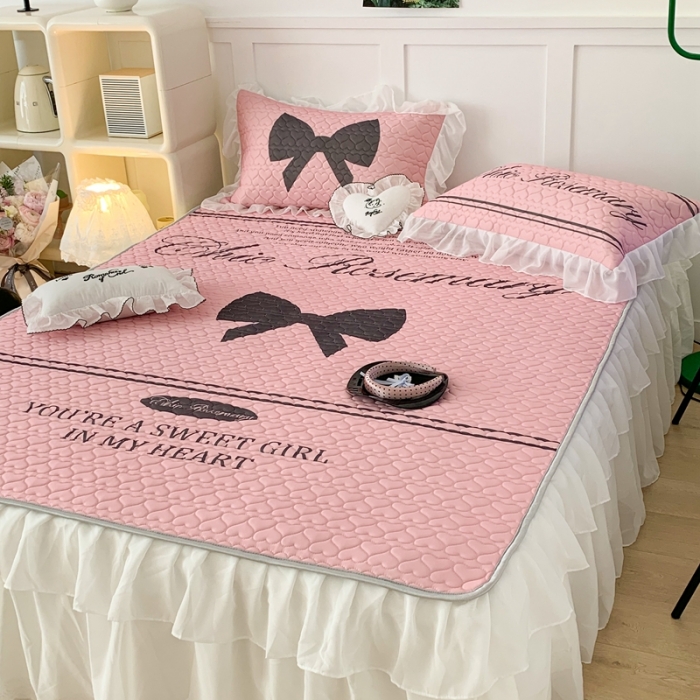 91家纺网 家纺一手货源 找家纺 （总）昔可 2023新款第二批双层床裙乳胶三件套 芭蕾少女风