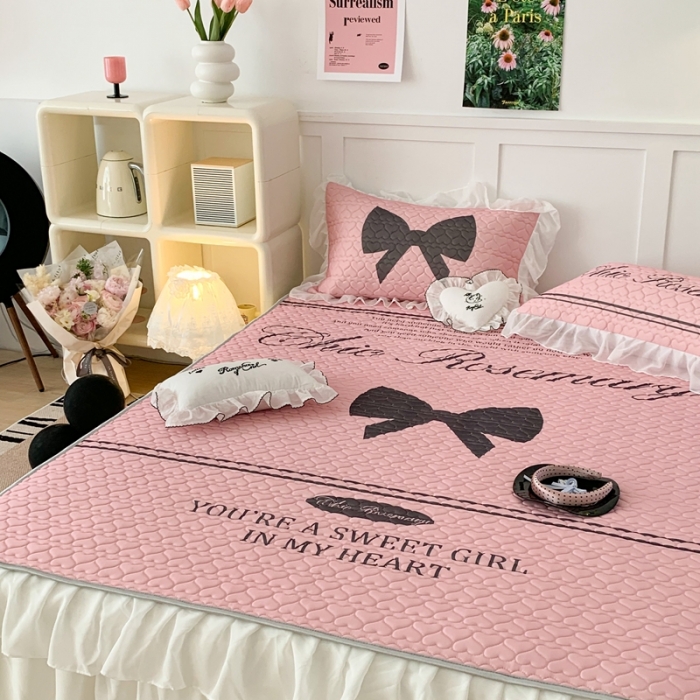 91家纺网 家纺一手货源 找家纺 （总）昔可 2023新款第二批双层床裙乳胶三件套 芭蕾少女风