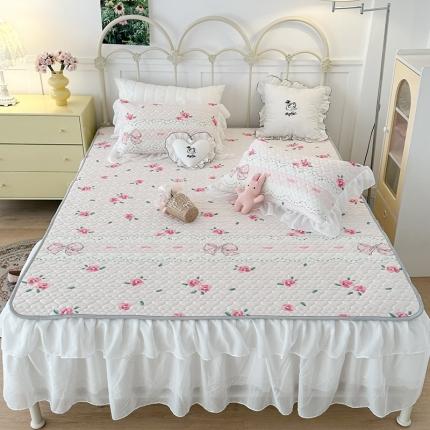 昔可 2023新款第二批双层床裙乳胶三件套 芭蕾少女风 芭蕾玫瑰