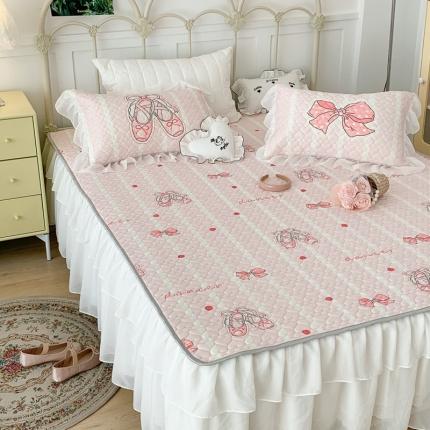 昔可 2023新款第二批双层床裙乳胶三件套 芭蕾少女风 芭蕾舞鞋