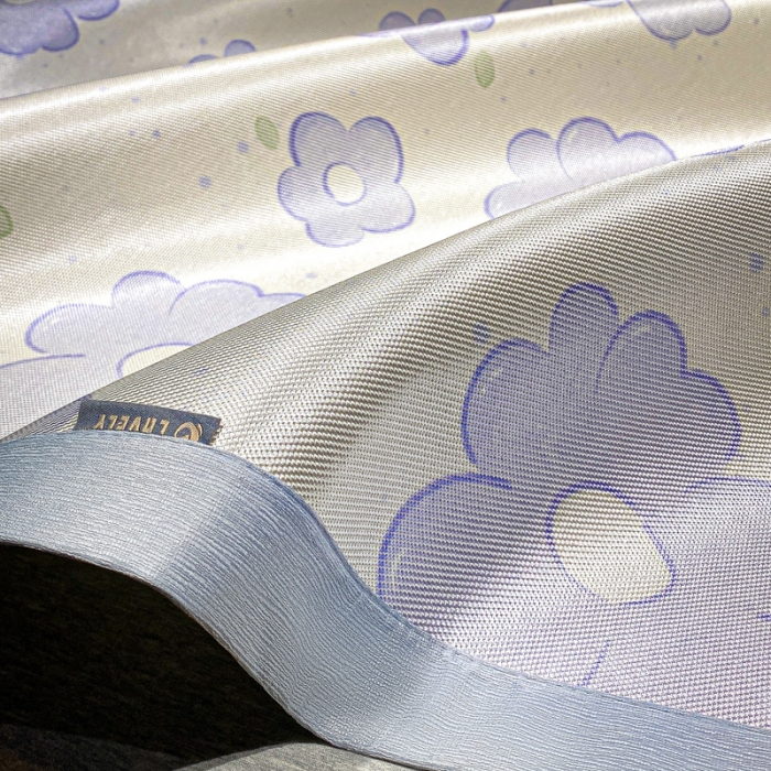 91家纺网 家纺一手货源 找家纺 安哆啦 A类数码印花冰丝藤席三件套 花儿朵朵