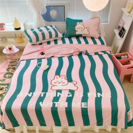 91家纺网 家纺一手货源 找家纺 （总）昔可 大版数码印花凉感夏被