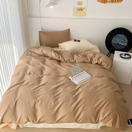 91家纺网 家纺一手货源 找家纺 昔可 纯色混搭拼色 冰拿铁