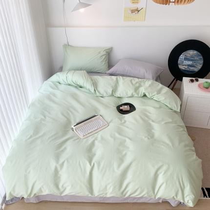 91家纺网 家纺一手货源 找家纺 昔可 纯色混搭拼色 抹茶蓝莓