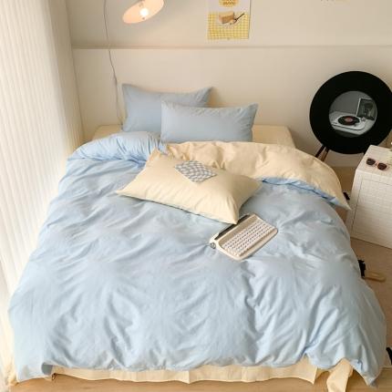 91家纺网 家纺一手货源 找家纺 昔可 纯色混搭拼色 柠檬海风