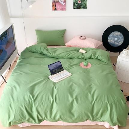 91家纺网 家纺一手货源 找家纺 昔可 纯色混搭拼色 仲夏青柠茶