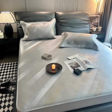 橘滋 2023新款高端可水洗提花冰丝席床笠款场景一 克洛伊