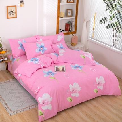 雨萝家纺 2020新款纯棉印花四件套 空谷幽兰