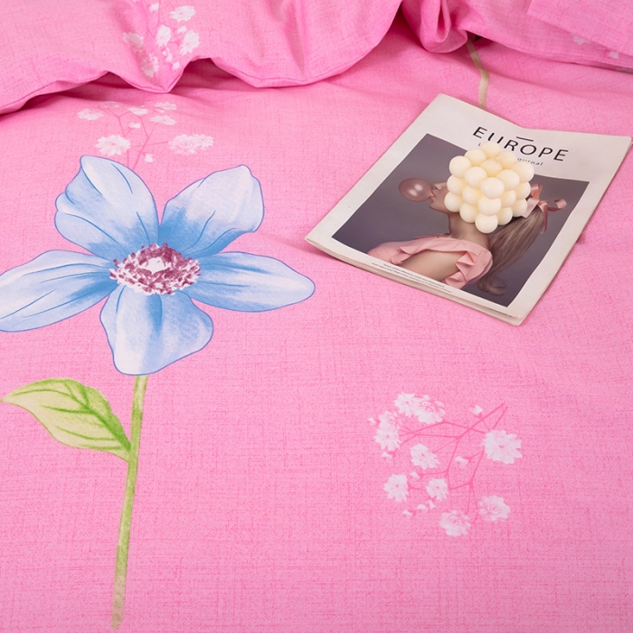 91家纺网 家纺一手货源 找家纺 雨萝家纺 2020新款纯棉印花四件套 空谷幽兰