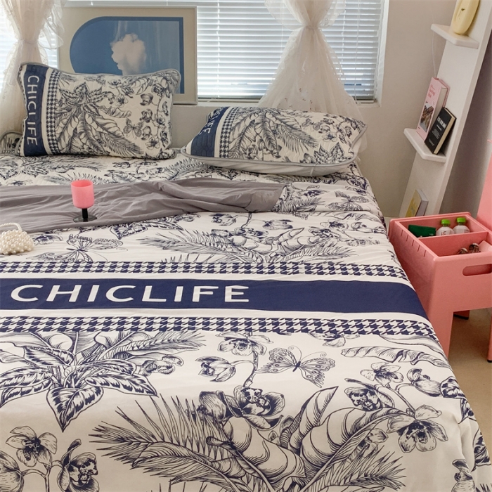 91家纺网 家纺一手货源 找家纺 昔可 大版数码印花凉感夏被 古典花