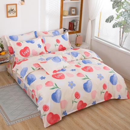 雨萝家纺 2020新款纯棉印花四件套 萱梦