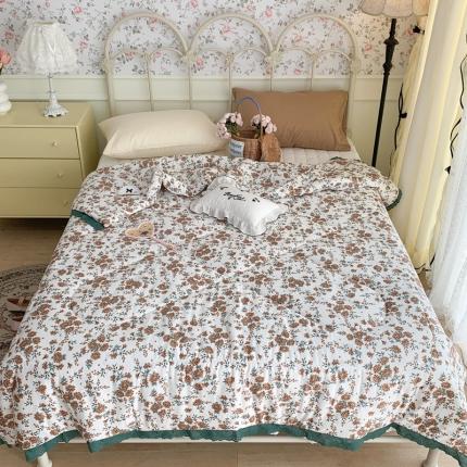 91家纺网 家纺一手货源 找家纺 （总）昔可 复古蕾丝花边针织夏被