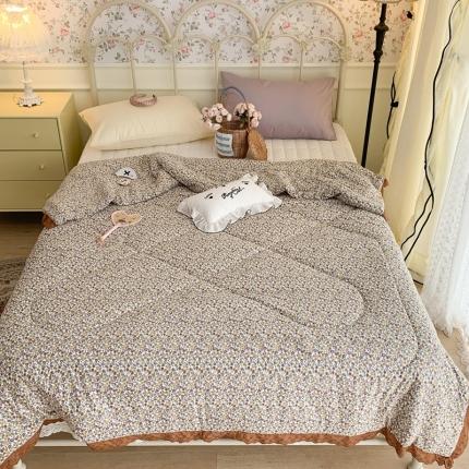 91家纺网 家纺一手货源 找家纺 （总）昔可 复古蕾丝花边针织夏被