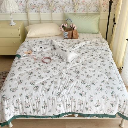 91家纺网 家纺一手货源 找家纺 （总）昔可 复古蕾丝花边针织夏被