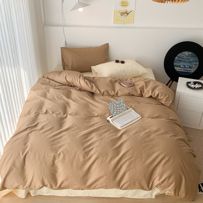 91家纺网 家纺一手货源 找家纺 昔可 纯色混搭拼色 冰拿铁