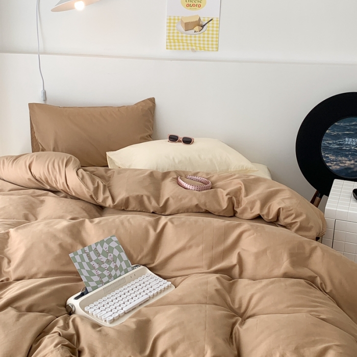 91家纺网 家纺一手货源 找家纺 昔可 纯色混搭拼色 冰拿铁