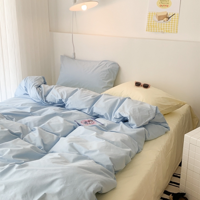 91家纺网 家纺一手货源 找家纺 昔可 纯色混搭拼色 海盐芝士