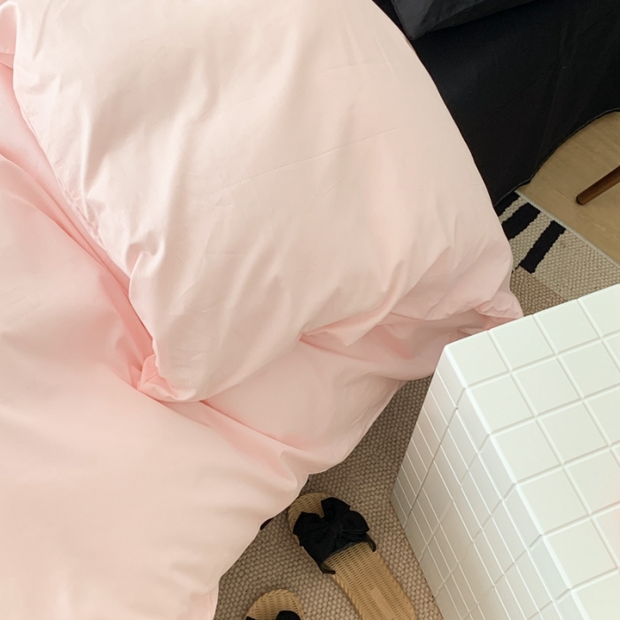 91家纺网 家纺一手货源 找家纺 昔可 纯色混搭拼色 黑桃茉莉