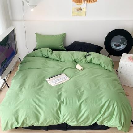 昔可 纯色混搭拼色 抹茶慕斯