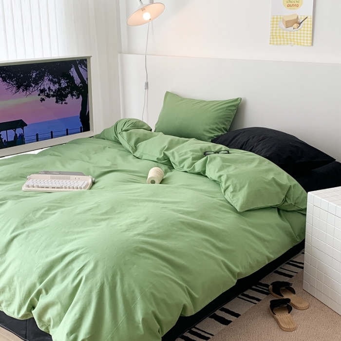 91家纺网 家纺一手货源 找家纺 昔可 纯色混搭拼色 抹茶慕斯