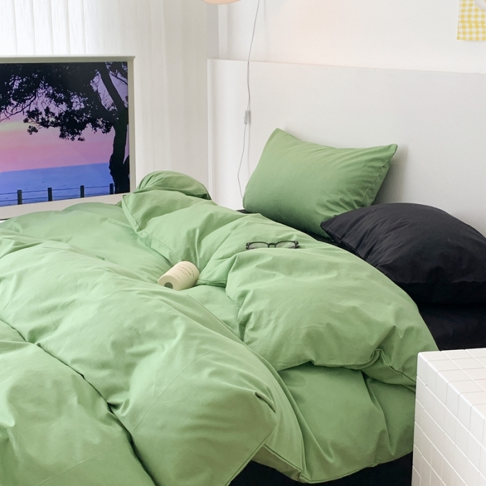 91家纺网 家纺一手货源 找家纺 昔可 纯色混搭拼色 抹茶慕斯