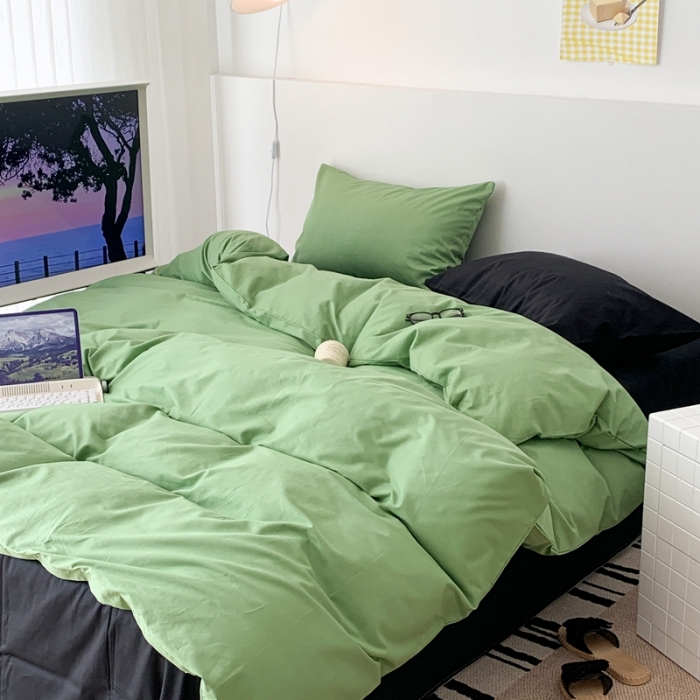 91家纺网 家纺一手货源 找家纺 昔可 纯色混搭拼色 抹茶慕斯