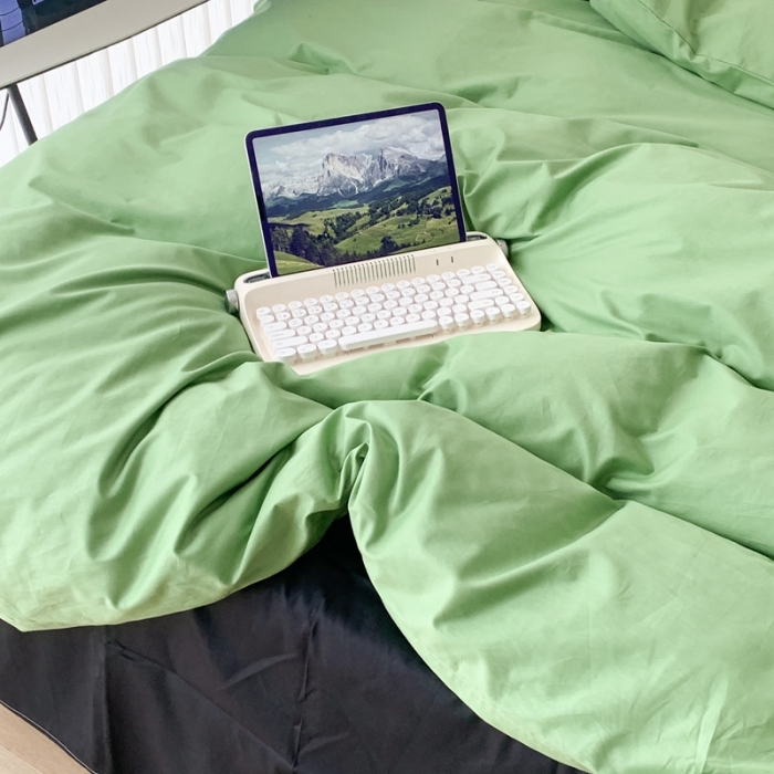 91家纺网 家纺一手货源 找家纺 昔可 纯色混搭拼色 抹茶慕斯