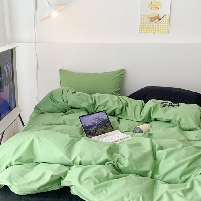 91家纺网 家纺一手货源 找家纺 昔可 纯色混搭拼色 抹茶慕斯