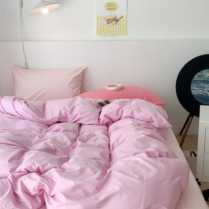 91家纺网 家纺一手货源 找家纺 昔可 纯色混搭拼色 莓果布蕾