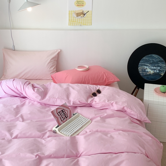 91家纺网 家纺一手货源 找家纺 昔可 纯色混搭拼色 莓果布蕾