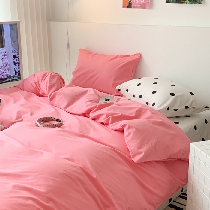 91家纺网 家纺一手货源 找家纺 昔可 纯色混搭拼色 莓莓波点