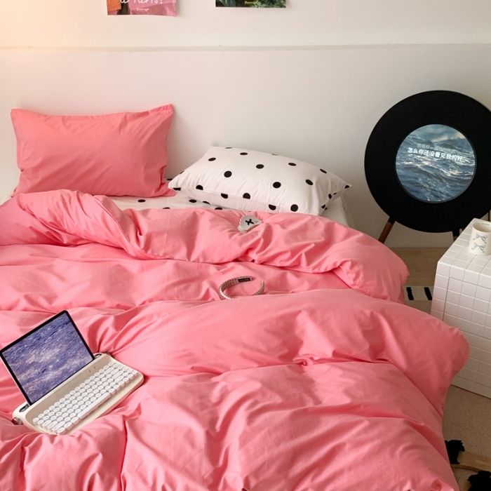 91家纺网 家纺一手货源 找家纺 昔可 纯色混搭拼色 莓莓波点