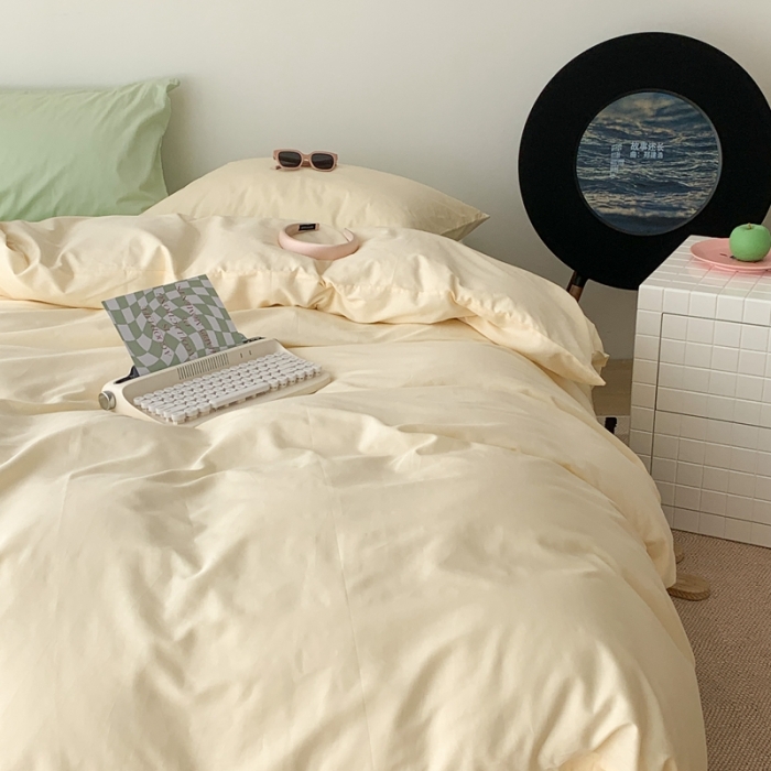 91家纺网 家纺一手货源 找家纺 昔可 纯色混搭拼色 茉莉奶绿