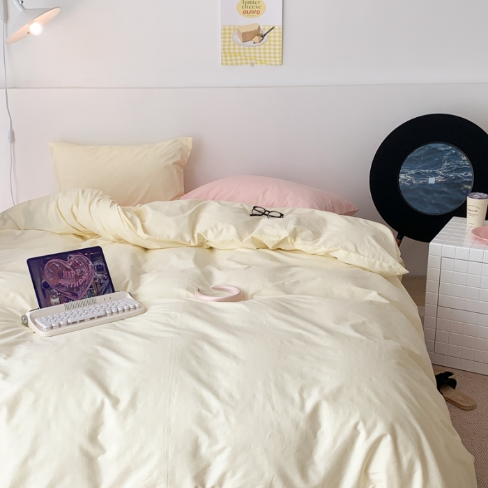 91家纺网 家纺一手货源 找家纺 昔可 纯色混搭拼色 奶香芝士