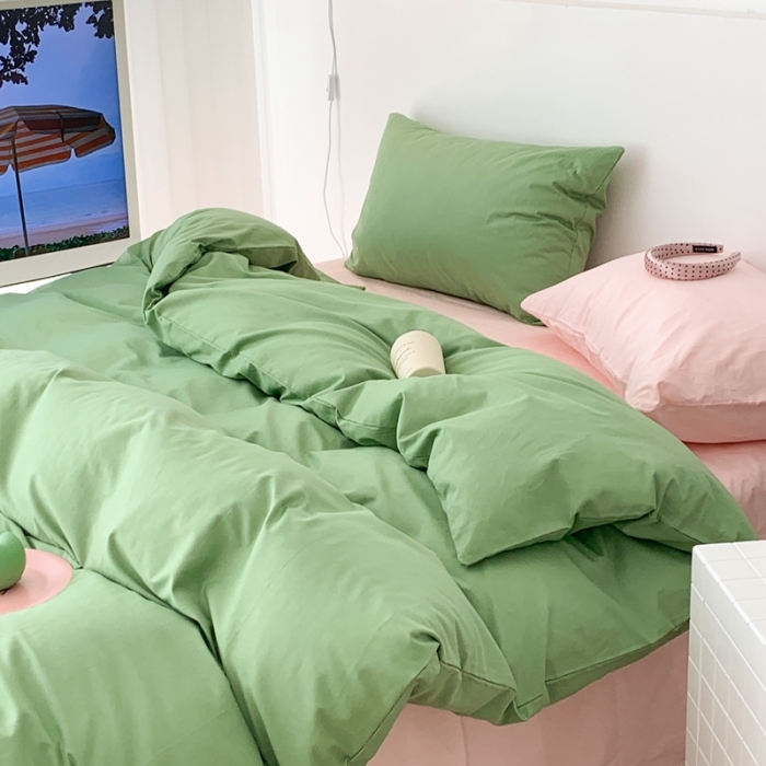 91家纺网 家纺一手货源 找家纺 昔可 纯色混搭拼色 仲夏青柠茶