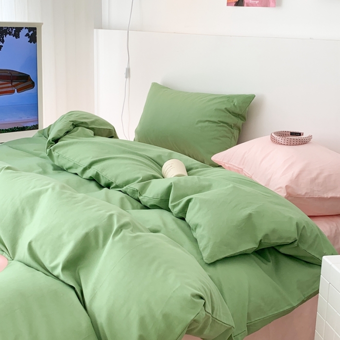 91家纺网 家纺一手货源 找家纺 昔可 纯色混搭拼色 仲夏青柠茶