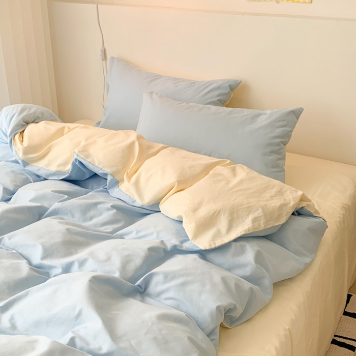 91家纺网 家纺一手货源 找家纺 昔可 纯色混搭拼色 柠檬海风