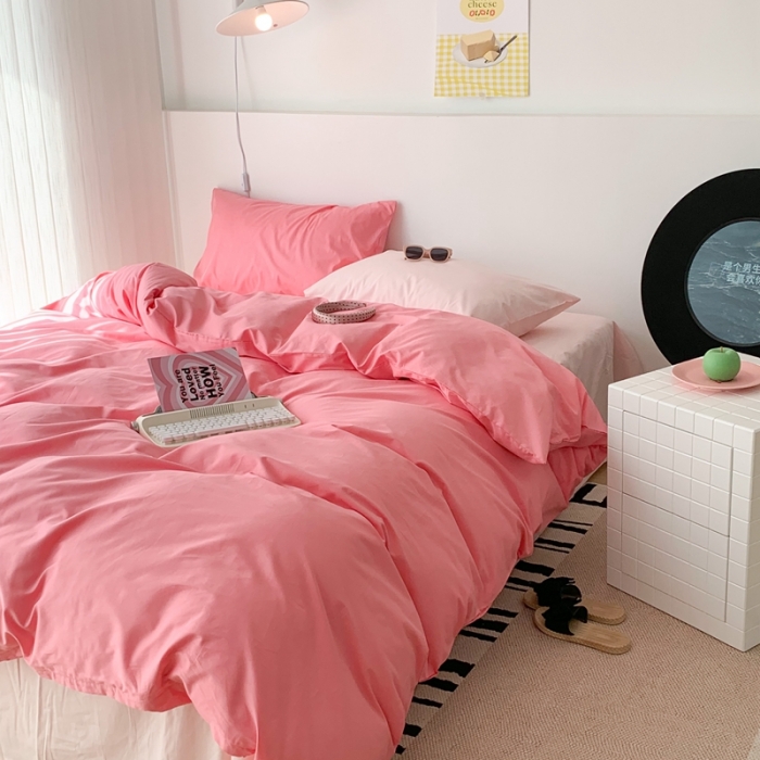 91家纺网 家纺一手货源 找家纺 昔可 纯色混搭拼色 乌梅子酱