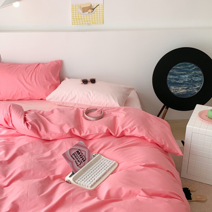 91家纺网 家纺一手货源 找家纺 昔可 纯色混搭拼色 乌梅子酱