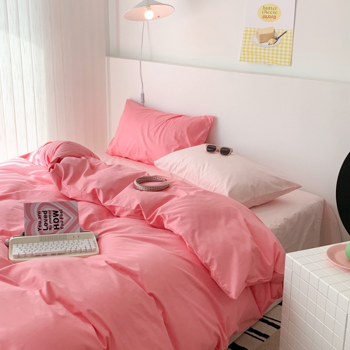 91家纺网 家纺一手货源 找家纺 昔可 纯色混搭拼色 乌梅子酱