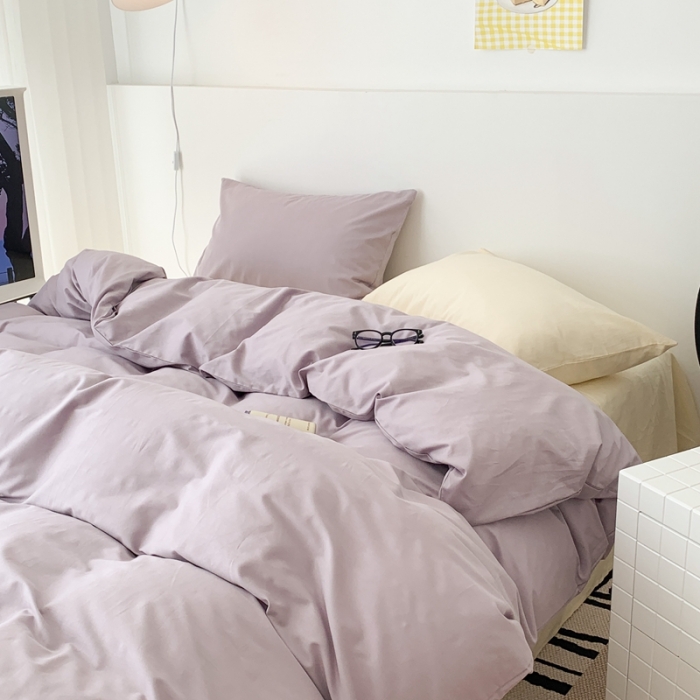 91家纺网 家纺一手货源 找家纺 昔可 纯色混搭拼色 香芋芝士