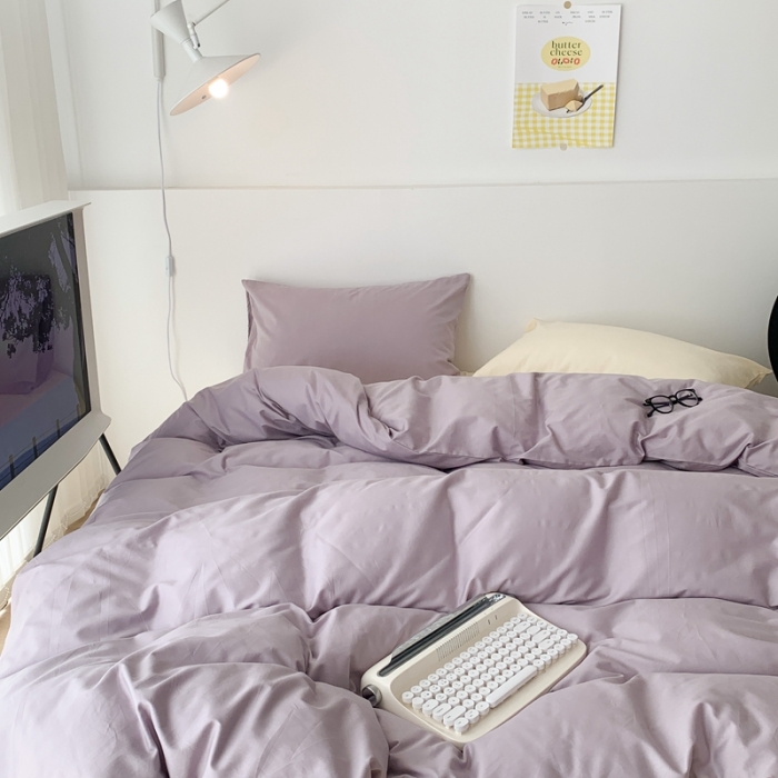 91家纺网 家纺一手货源 找家纺 昔可 纯色混搭拼色 香芋芝士