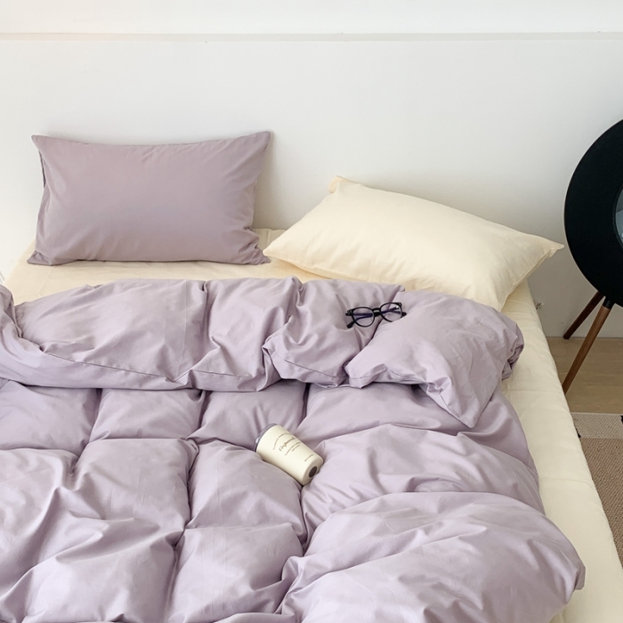 91家纺网 家纺一手货源 找家纺 昔可 纯色混搭拼色 香芋芝士